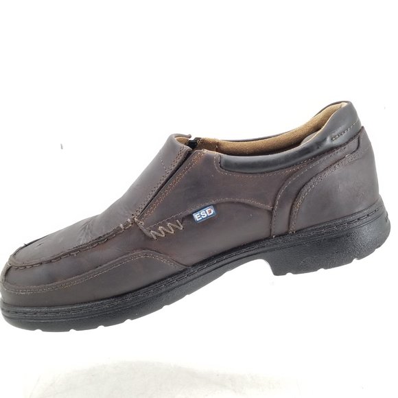 Timberland PRO ESD Safety Toe Work Shoes Brown 91694 Slip On Brown Sz 10.5 - Picture 2 of 8